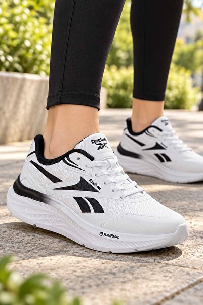 Reebok Women's White Running Shoes Fuelfoam Cushioned Casual Sports Sneaker