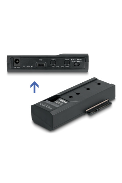 DELOCK Σταθμός σύνδεσης για M.2 NVMe/SATA ή 2.5 "/3.5" SSD/HDD 64252, 10Gbps,...