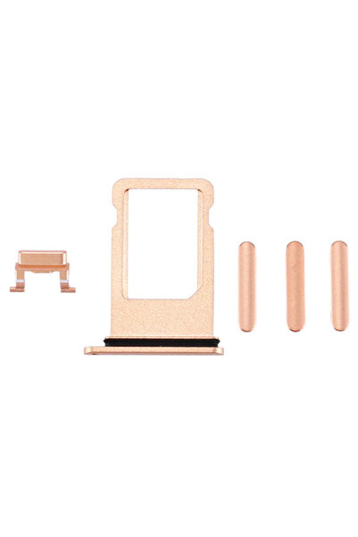 unbranded Υποδοχή κάρτας SIM και πλαϊνό κουμπί για iPhone 8, Χρυσό