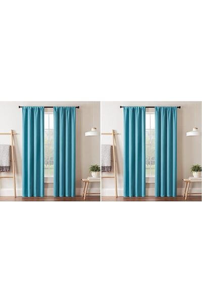 Eclipse Room Darkening Curtains for Bedroom - Darrell 37" x 63" Thermal Insul...