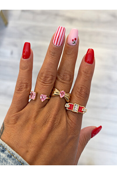 gozdeasutayaccessory مجموعة حلقات ثلاثية