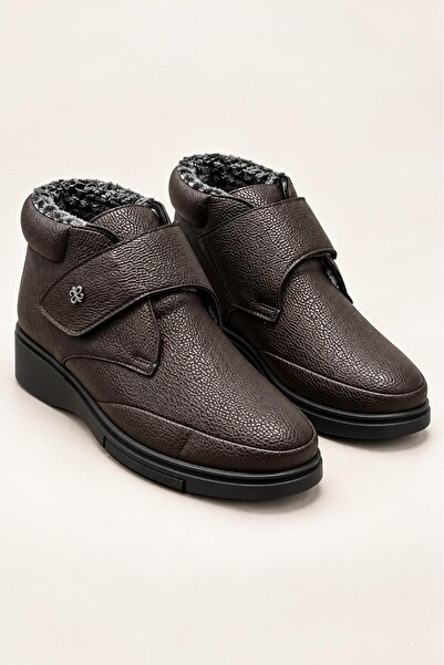 Solo Bag Women's Fur Lined Velcro Strap Comfortable Mother's Shoes Mother's B...