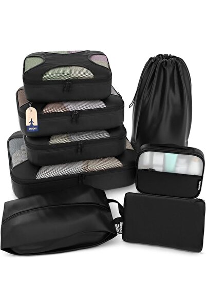 GENERAL Shacke Pak - 5 Set Packing Cubes - Travel Organizers with Laundry Bag...