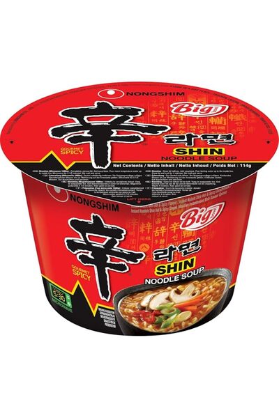 nongshim شيني راميون، كوب كبير، 114 جرام