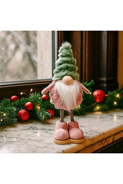 Ornament24 Gnom de Craciun textil, ornament festiv spiridus, figurina mos pen...