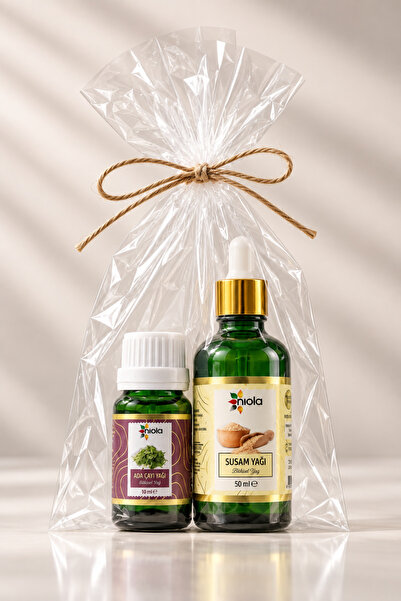 Susam Yağı 50 ml + Adaçayı Yağı 10 ml İkili Bitkisel Yağ Seti