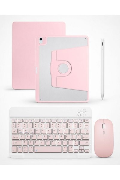 Five e Apple iPad Pro 13 M4/M5 ile Uyumlu DeskFold Türkçe Q Klavyeli 360° Dön...