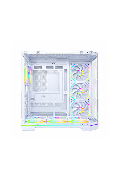 GAME IN GAME Hexa Beyaz 7x12cm Argb Fanlı ATX Gaming Akvaryum Kasa
