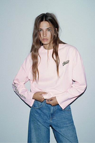Pull & Bear STWD grafikli tişört