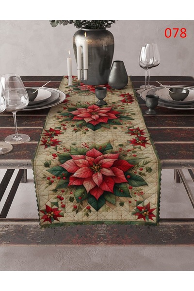 YILMAZHOME Tablecloth - Velvet Fabric Digital Printed Ranır Tablecloth