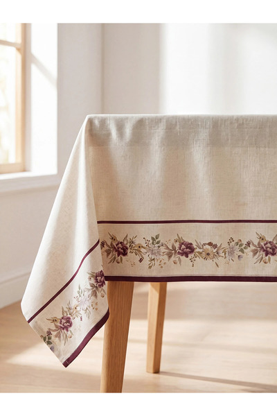 LC Waikiki Lcw Home Mixed Floral Patterned Tablecloth 140X180 cm