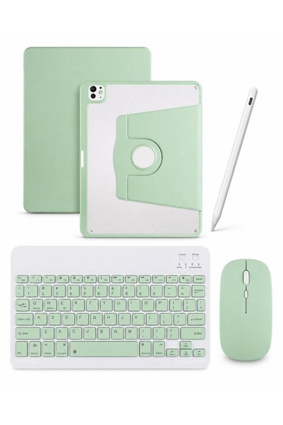 Five e Apple iPad Air 13 M2/M3/M4 ile Uyumlu DeskFold Türkçe Q Klavyeli 360° ...
