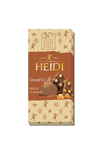 Heidi Σοκολάτα με ολόκληρα και τραγανά φουντούκια, σε ντελικάτη βάση από σοκο...