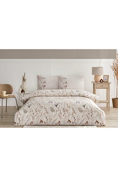 Özdilek Nev Tek Single Beige Valeriana Duvet Cover Set