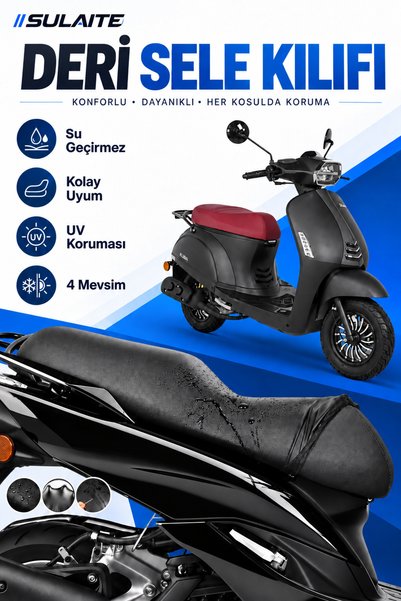 SULAITE غطاء مقعد دراجة نارية من الجلد المرن المتوافق مع Kuba Bluebird، غطاء ...