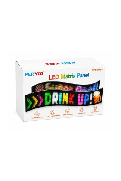 OEM Pervoi Ευέλικτη Οθόνη LED Matrix με Bluetooth & Εφαρμογή 192×1330mm CTC-9...