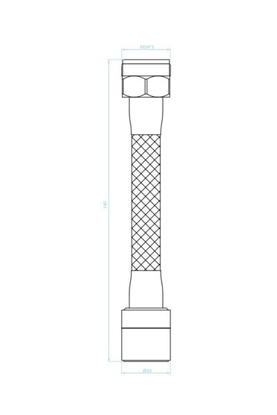 Kuchinox Aerator perlator pentru robinet, cu extensie flexibilă, negru mat, 2 funcții de reglare a jetului de apă, CPW 77kD