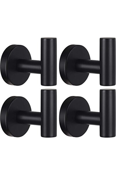 Novax Shower Hooks, 4 Pcs Towel Hooks for Bathroom Kitchen Door Wall Glass Wi...