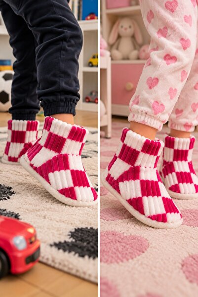 ALTUNTAŞ Girls' and Boys' Fan-Friendly Winter Seasonal Plush Indoor Non-Slip ...