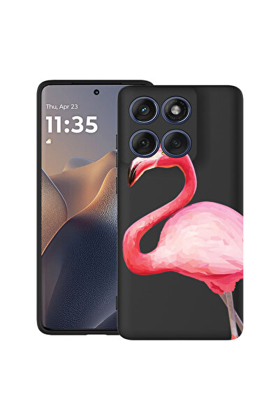 bestcase ®   Husă TPU Ultra Subțire pentru Motorola Edge 70 Pro, Flamingo Roz...