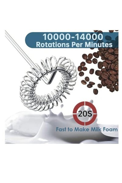 Aljazeera Trading Company Electric Milk Frother USB-C Charging – 10W 304 Stainless Steel