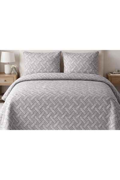 Merinos Set cuvertură de pat Elegance, dublu, Aleda Gri