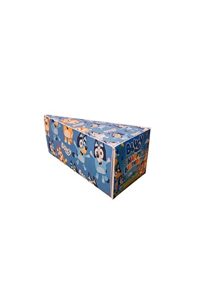 Generic Brand Τούρτα γενεθλίων από χαρτόνι με θέμα BLUEY, 12 τεμάχια
