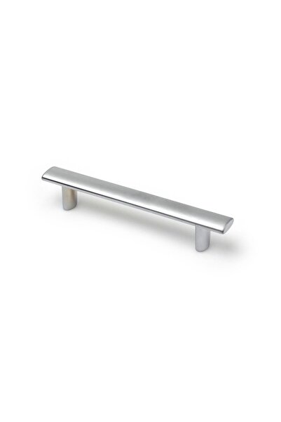 OEM Maner pentru mobila, metalic, finisaj crom mat, 96 mm, lungime 129 mm
