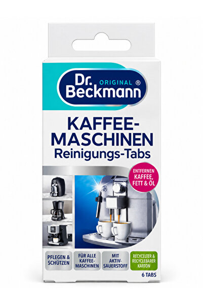 Dr.Beckmann Kahve Makinesi Yağ ve Kalıntı Temizleme Tabletleri 6 Adet
