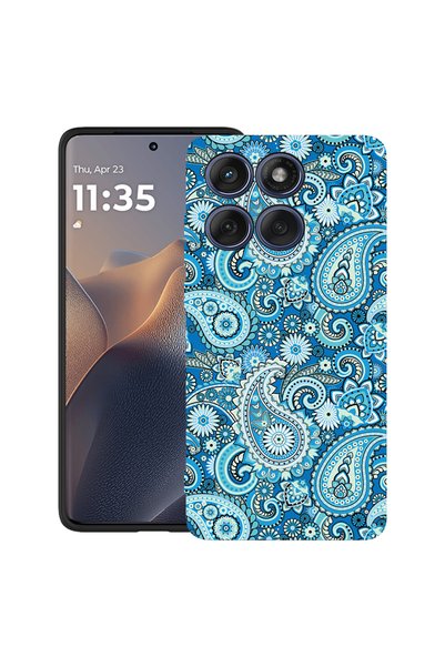 bestcase ® TPU Ultra Slim Case For Motorola Edge 70 Pro, Blue Non-figurative,...