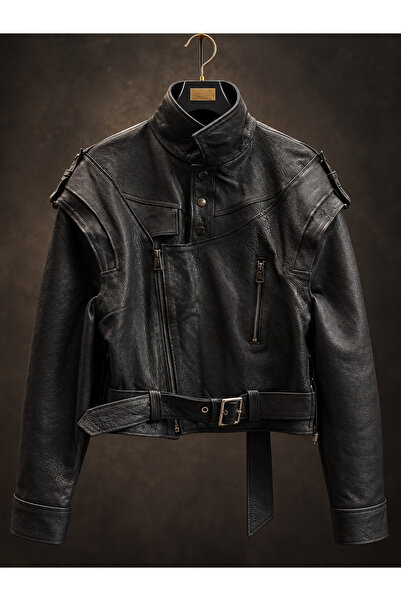 Anaire Furs Geaca de Piele Naturala Black