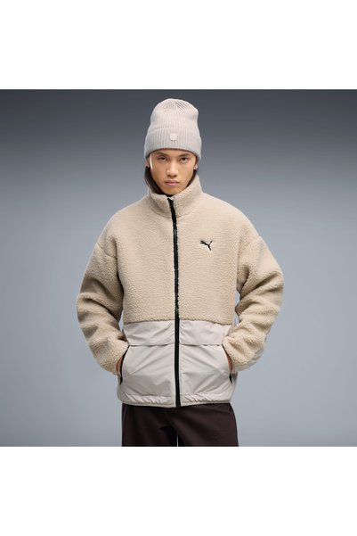 Puma Hybrid Sherpa Erkek Bej Günlük Stil Ceket 69456282