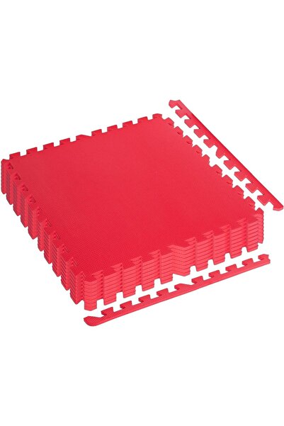 MOVIT Set de 8 covorase de protectie, 3m², multiple culori Rosu