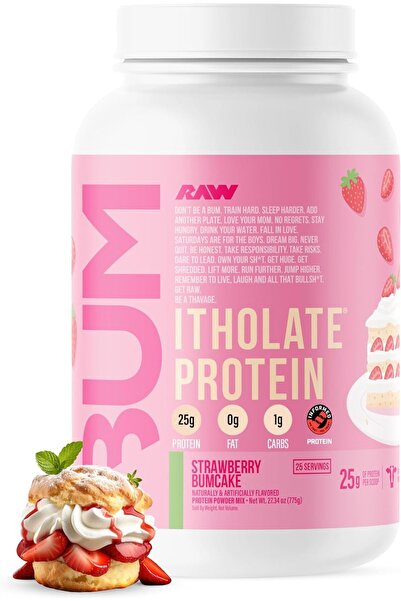 RAW Whey Isolate Protein Powder, Strawberry BumCake (CBUM Itholate Protein) -...