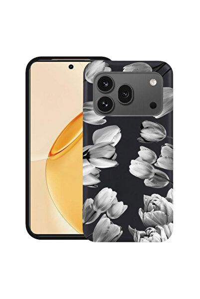 bestcase ®   Θήκη TPU Υπέρλεπτη για Honor 600 Pro, Φλοράλ - Μαύρη Τουλίπα, 31...