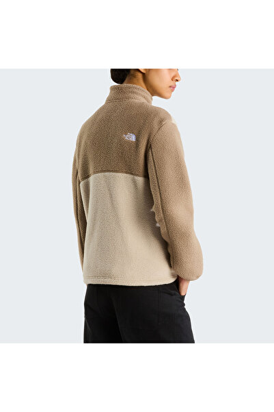 THE NORTH FACE W Yumiori سترة نسائية كاملة السحاب من الصوف البني