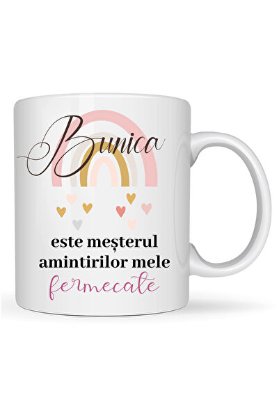 INOVATIX Personalized mug "Grandma is the master of my enchanted memories" wh...