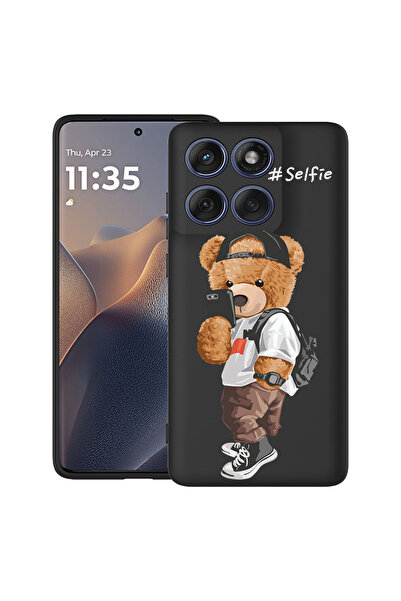 bestcase ®   TPU Ултра тънък калъф за Motorola Edge 70 Pro, Selfie Teddy Bear...