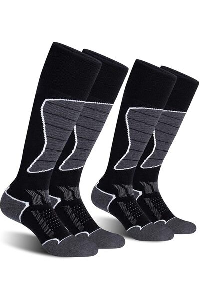 KASTWAVE 2 Pairs Women's Ski Socks for Skiing Snowboarding Warm Winter Therma...