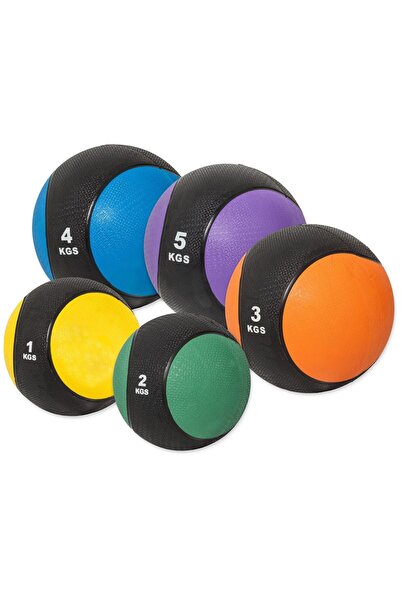 Gorilla Sports Minge medicinală din cauciuc 1 - 10 kg % SET 15 KG