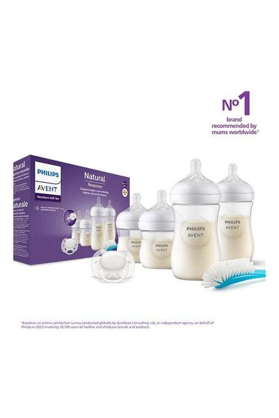 Philips Avent Natural Response Baby Feeding Bottle Newborn Gift Set | 4 Bottl...
