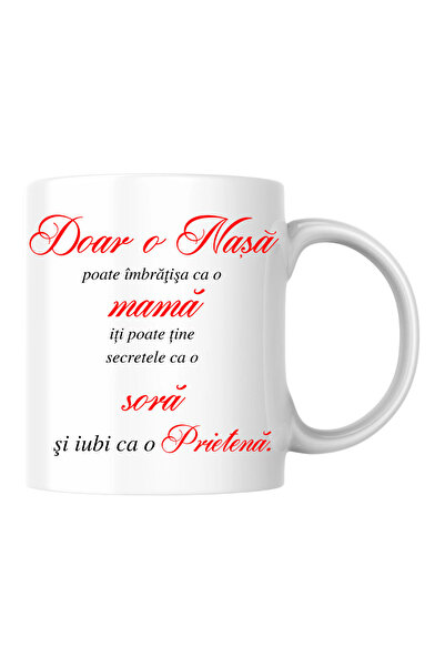INOVATIX Personalized mug - Only a Godmother can hug like a mother! white, 33...