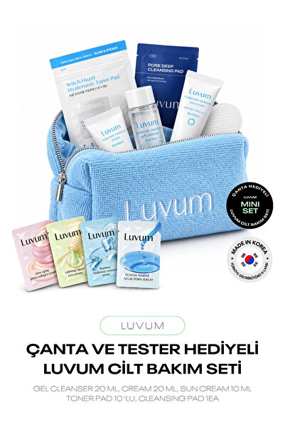 LUVUM Çanta ve Tester Hediyeli 5'li Cilt Bakım Seti