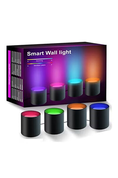 KEKE RGBIC WiFi Smart LED Wall LED Light for Home Decor Work with Alexa (4 Pack)