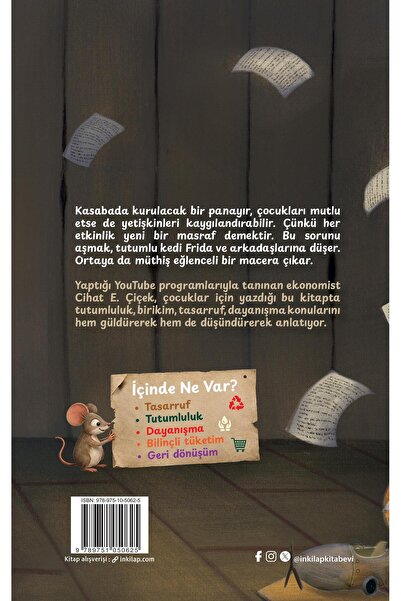 İnkılap Kitabevi Tutumlu Kedi Frida'nın Maceraları | Cihat E. Çiçek