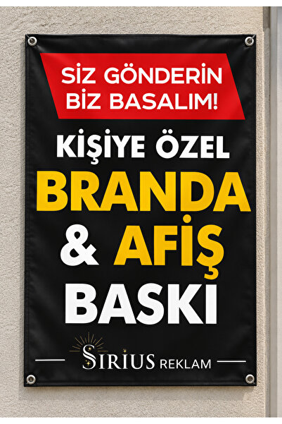 Kişiye Özel Branda Afiş Baskı + Kuşgözü