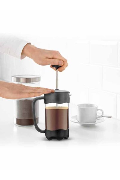 ILSA French Press - Borosilicate glass coffee/teapot with 18/10 stainless ste...