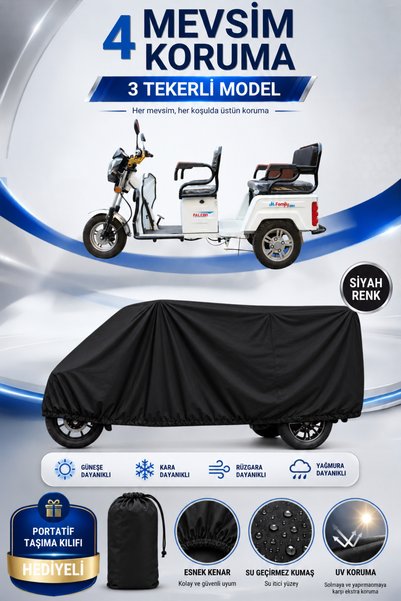 Motobros Falcon Family 8000 Compatible 3-Wheel Electric Vehicle Tarpaulin Bla...