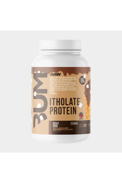 RAW NUTRITION بروتين إيثولات بنكهة روكي رود من سلسلة سي بي يو إم