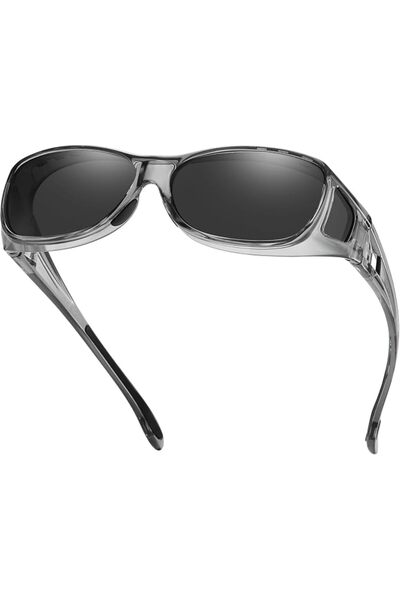 DUCOO DUCO Polarized Wraparound Fitover Glasses Wear Over Sunglasses for Men ...
